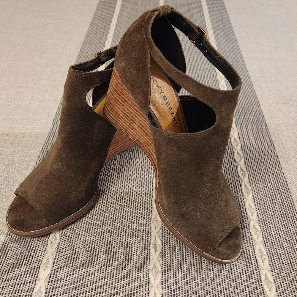 Lucky Brand Wedge Heel Boots